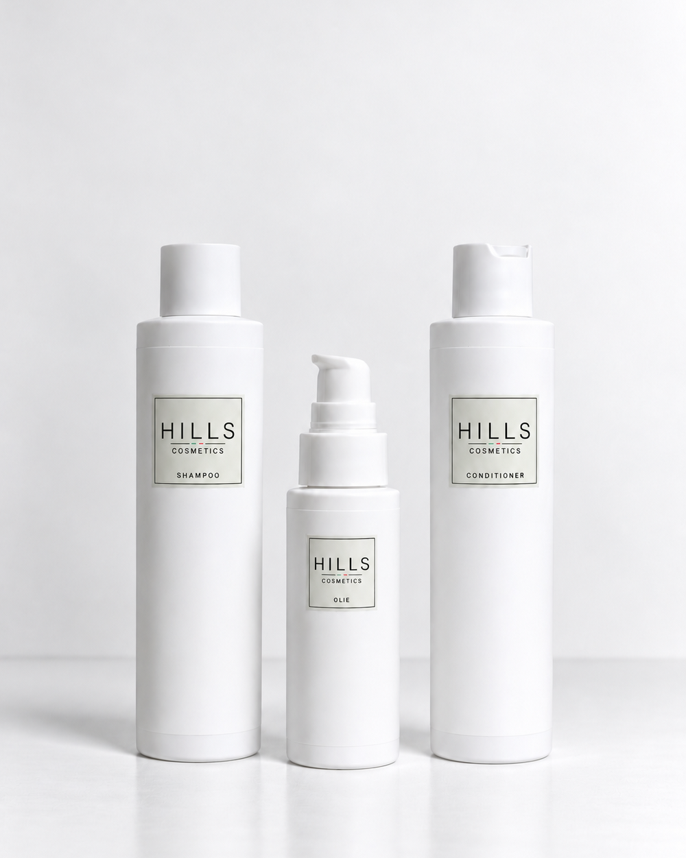 Hills Cosmetics 3in1 - Shampoo, conditioner & hair oil pack
