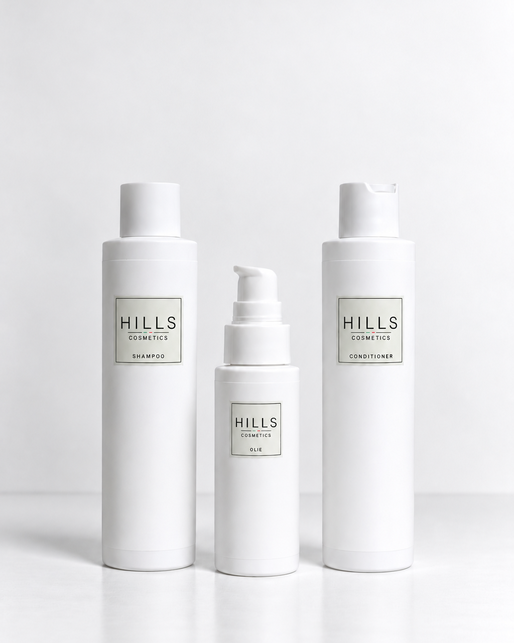 Hills Cosmetics 3in1 - Shampoo, conditioner & hair oil pack